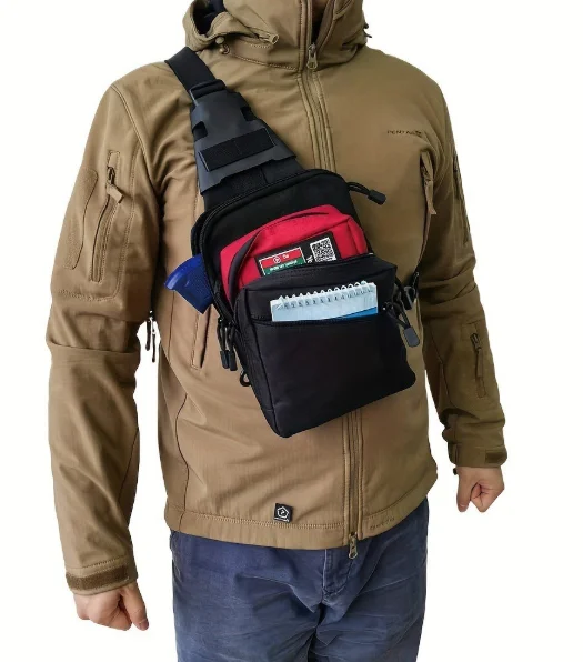Edc Carry Pistols - Borsa a Tracolla Tattica per Trasporto