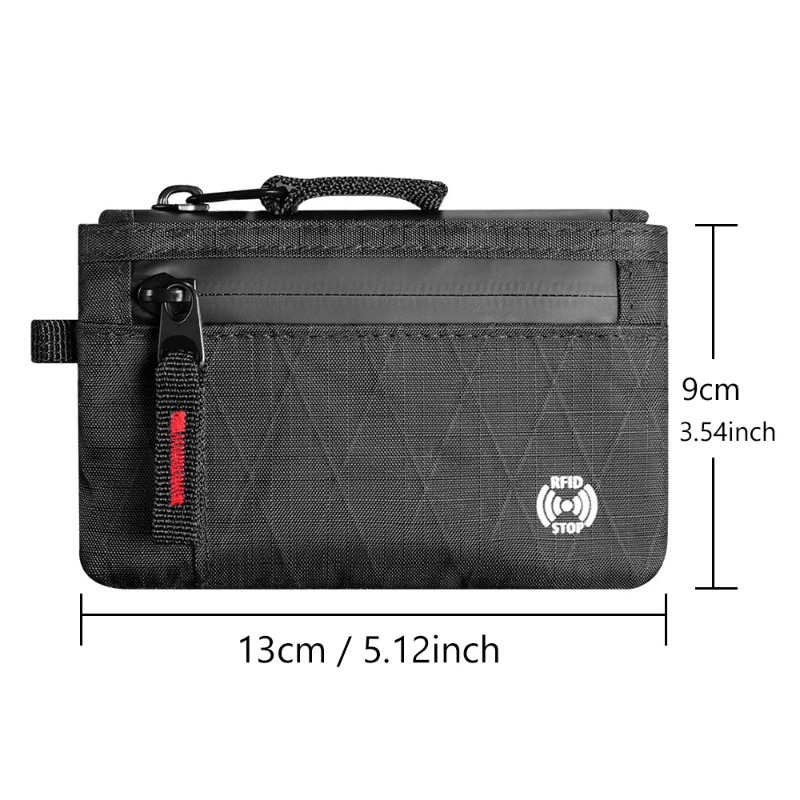 Edc Carry Accessories - Portafoglio EDC RFID Ultra-Sottile Antifurto, Portamonete