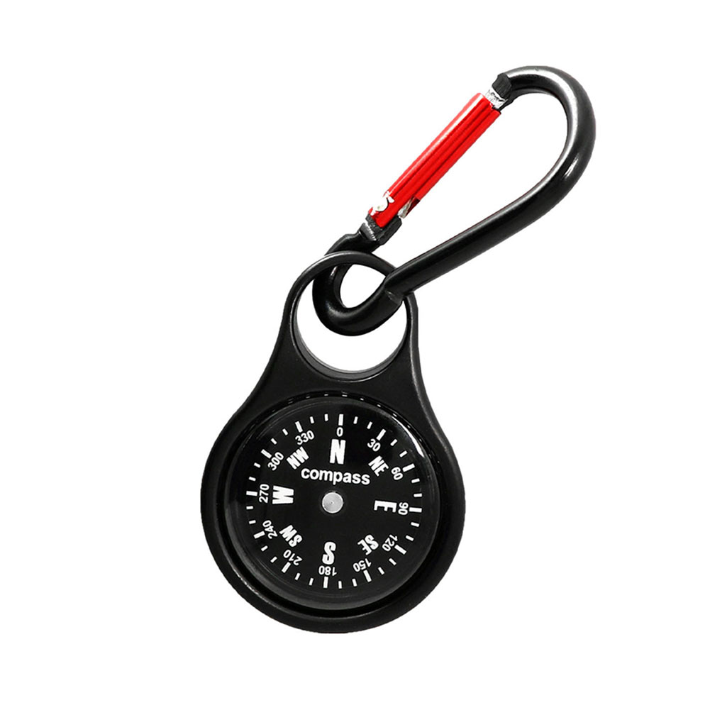Compass Keychain Mini - Mini Bussola di Sopravvivenza con Moschettone,
