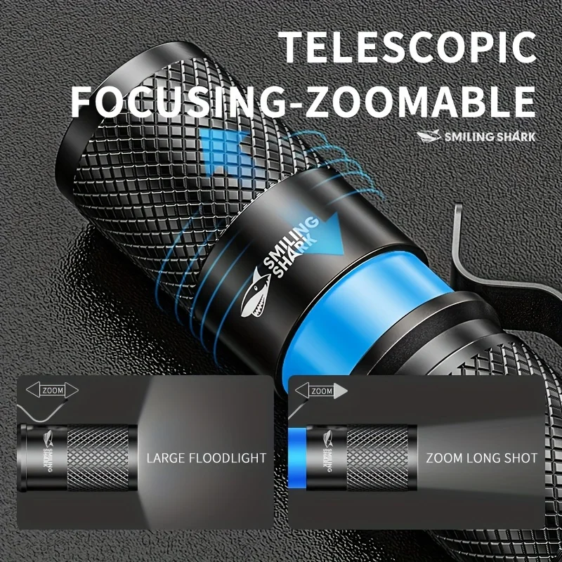 SMILING SHARK Torcia LED Tatti - Edc Every Day Carry おもちゃ recensione e prezzo