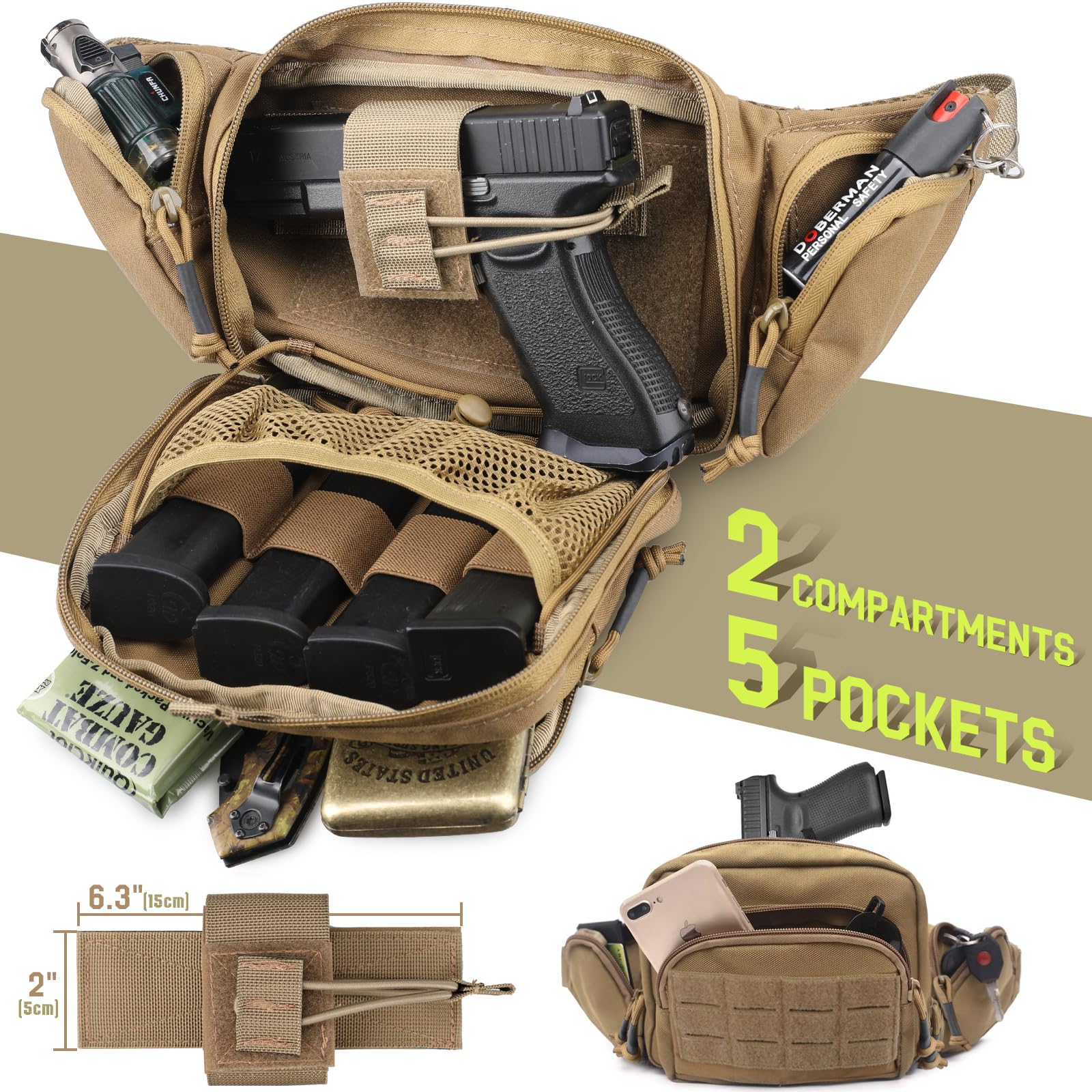 Marsupio Tattico per Trasporto - Edc Carry Pistols recensione e prezzo