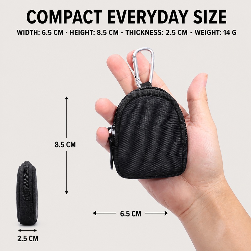 Mini Portamonete con Cerniera  - Edc Carry Coins recensione e prezzo